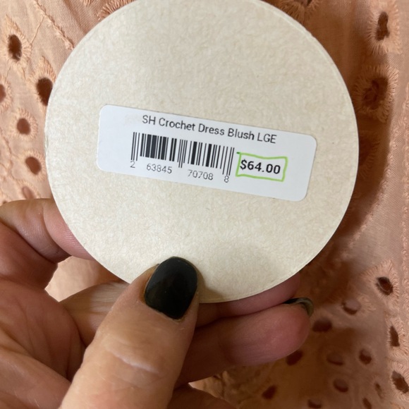 Saints and Hearts Cream Eyelet Lace Dress Sz Lg NWT - Picture 3 of 5